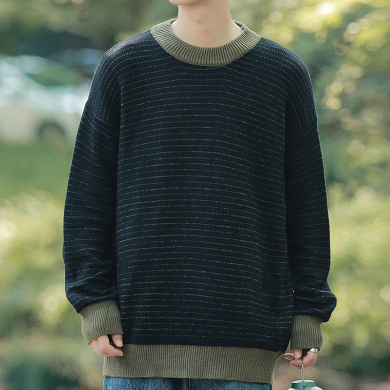 Hip Hop Harajuku Knitted Sweater Men Patchwork Striped Pullover 2024 Autumn Men Fashion Knitwear Sweater Streetwear Male Clothes
Hip Hop Harajuku Knitted Sweater Men Patchwork Striped Pullover 2024 Autumn Men Fashion Knitwear Sweater Streetwear Male Clothes