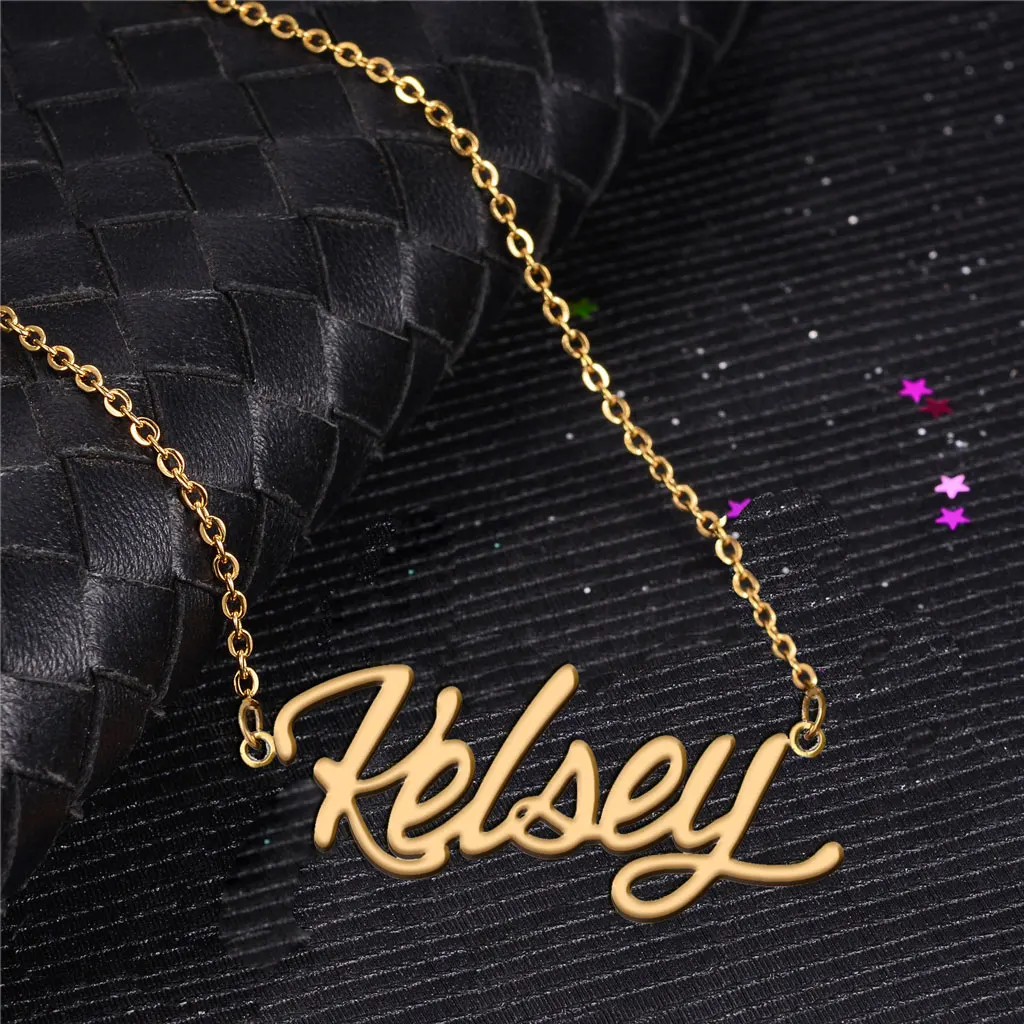 Personalized Kesley Name Necklace for Women Nameplate Stainless Steel Gold Plated Pendant Birthday Anniversary Jewelry Gift
Personalized Kesley Name Necklace for Women Nameplate Stainless Steel Gold Plated Pendant Birthday Anniversary Jewelry Gift