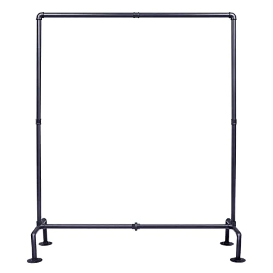 Industrial Pipe Clothing Rack Free Standing Heavy Duty Detachable Clothes Rack with 4 Stable Feet for Garment Storage Display B
Industrial Pipe Clothing Rack Free Standing Heavy Duty Detachable Clothes Rack with 4 Stable Feet for Garment Storage Display B