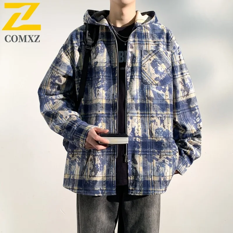 COMXZ Men Trendy Coat Plaid Korean Style Travel Fishing Loose Windproof Camping Jackets Lightweight Walking Cycling Overcoat
COMXZ Men Trendy Coat Plaid Korean Style Travel Fishing Loose Windproof Camping Jackets Lightweight Walking Cycling Overcoat