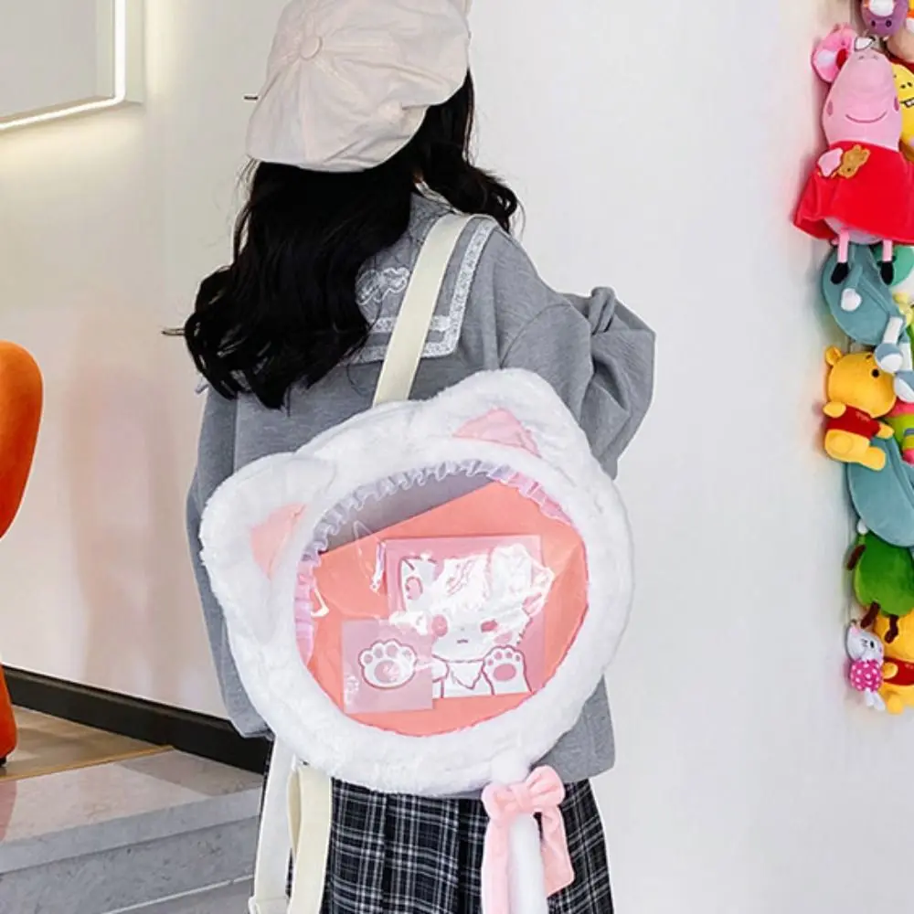 Preppy Style Cute Cat Shoulder Bag Crossbody Bag Plush Toy Transparent Pouch Itabag JK Lolita Japanese Style Plush Backpack
Preppy Style Cute Cat Shoulder Bag Crossbody Bag Plush Toy Transparent Pouch Itabag JK Lolita Japanese Style Plush Backpack