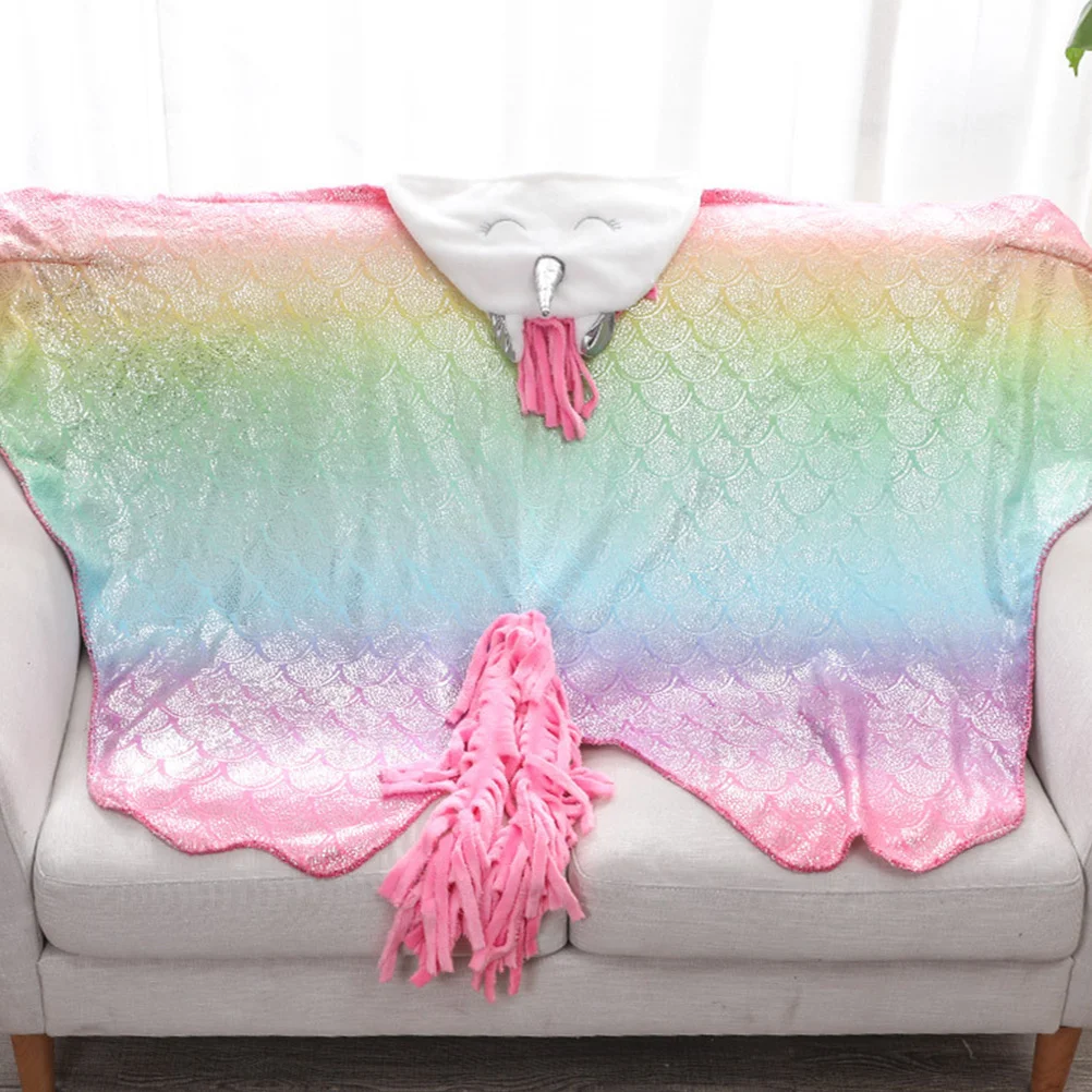 1pc Unicorn Cape Flannel Warm Shawl Colorful Blanket For Creative Party Wear Hot Stamping Design Multifunctional Cape
1pc Unicorn Cape Flannel Warm Shawl Colorful Blanket For Creative Party Wear Hot Stamping Design Multifunctional Cape