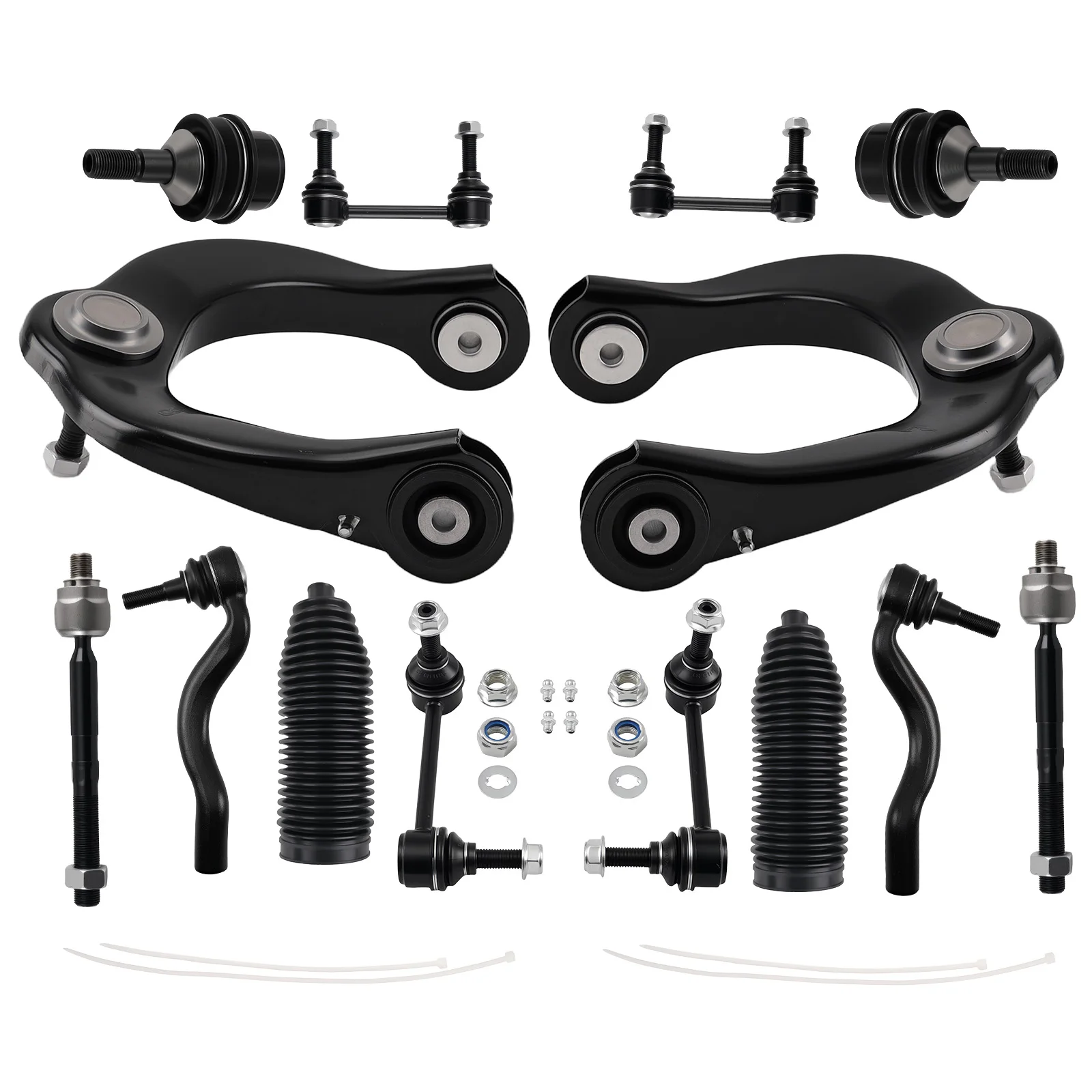 Комплект: верхний передний рычаг подвески, шаровая опора, рулевая тяга для Dodge Durango Grand Cherokee
Комплект: верхний передний рычаг подвески, шаровая опора, рулевая тяга для Dodge Durango Grand Cherokee