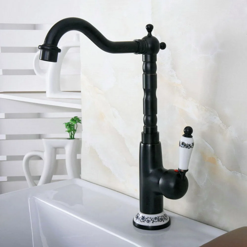 Deck Mounted Black Oil Rubbed Brass Single Handle Hole Bathroom Sink Mixer Faucet Hot and Cold Water Mixer Tap Nnf651
Deck Mounted Black Oil Rubbed Brass Single Handle Hole Bathroom Sink Mixer Faucet Hot and Cold Water Mixer Tap Nnf651