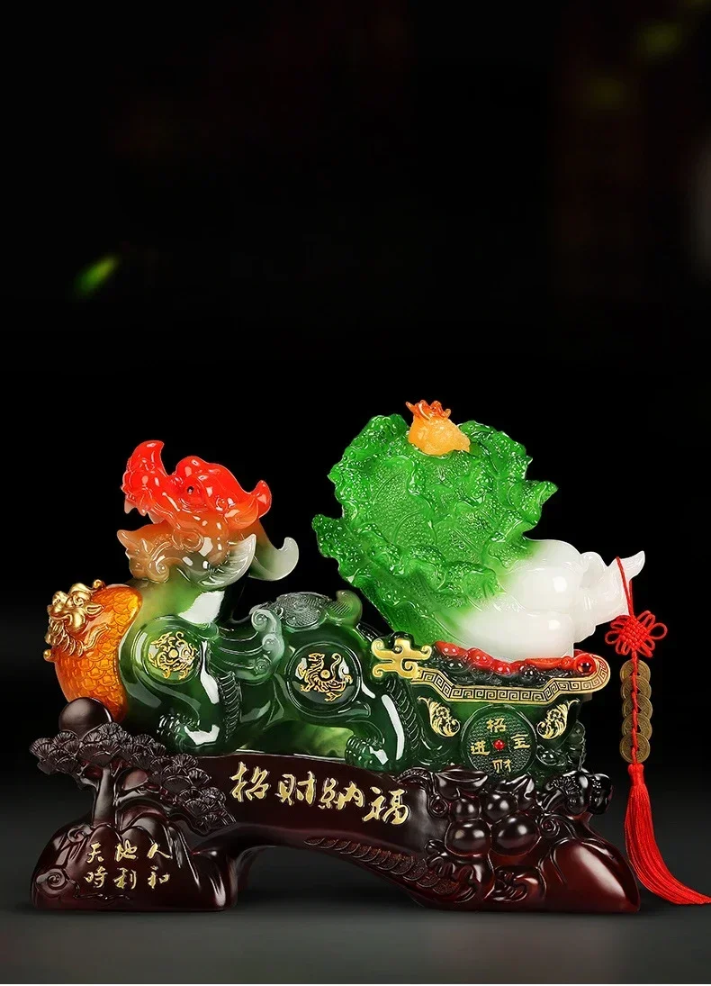 Chinese Lucky Pixiu Ornaments Feng Shui Jade Cabbage Decoration Office Table Living Room Wine Cabinet Decoration Business Gift
Chinese Lucky Pixiu Ornaments Feng Shui Jade Cabbage Decoration Office Table Living Room Wine Cabinet Decoration Business Gift