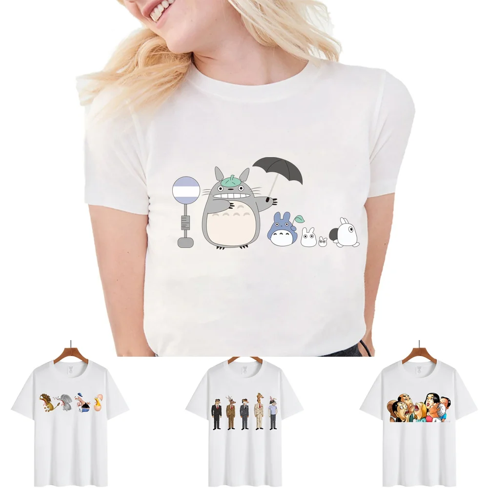 T-shirt Tops Fashion Women Round Neck Short Sleeve Tshirts Casual Comfortable Tees Cartoon Print All-match Clothing Streetwear
T-shirt Tops Fashion Women Round Neck Short Sleeve Tshirts Casual Comfortable Tees Cartoon Print All-match Clothing Streetwear