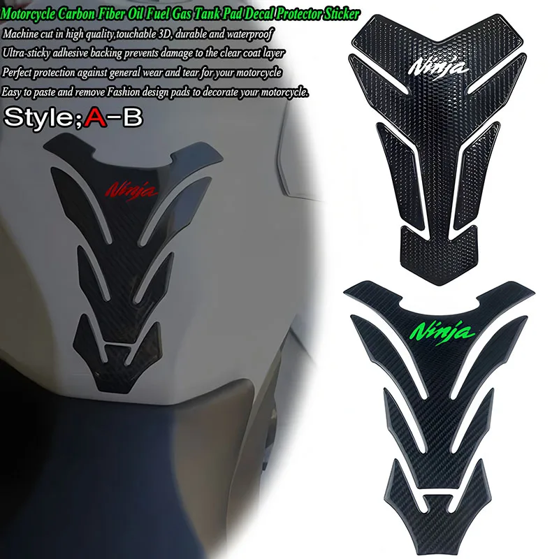 For NINJA 250 300 400 500 650 1000 ZX6R ZX10R 3D Motorcycle Carbon Fiber Oil Fuel Gas Tank Pad Tankpad Decal Protector Sticker
For NINJA 250 300 400 500 650 1000 ZX6R ZX10R 3D Motorcycle Carbon Fiber Oil Fuel Gas Tank Pad Tankpad Decal Protector Sticker