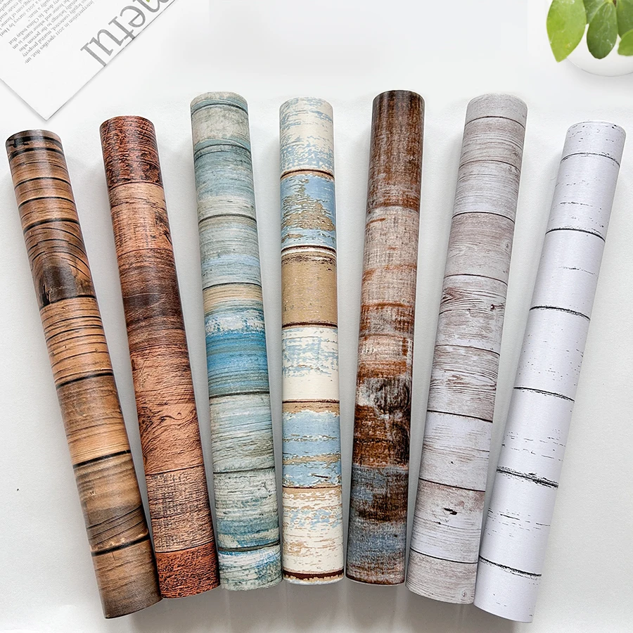 Vintage Wood Plank Wallpaper 3D Self-Adhesive Wall Sticker Waterproof PVC Contact Paper for Kitchen Bedroom Home Decor
Vintage Wood Plank Wallpaper 3D Self-Adhesive Wall Sticker Waterproof PVC Contact Paper for Kitchen Bedroom Home Decor