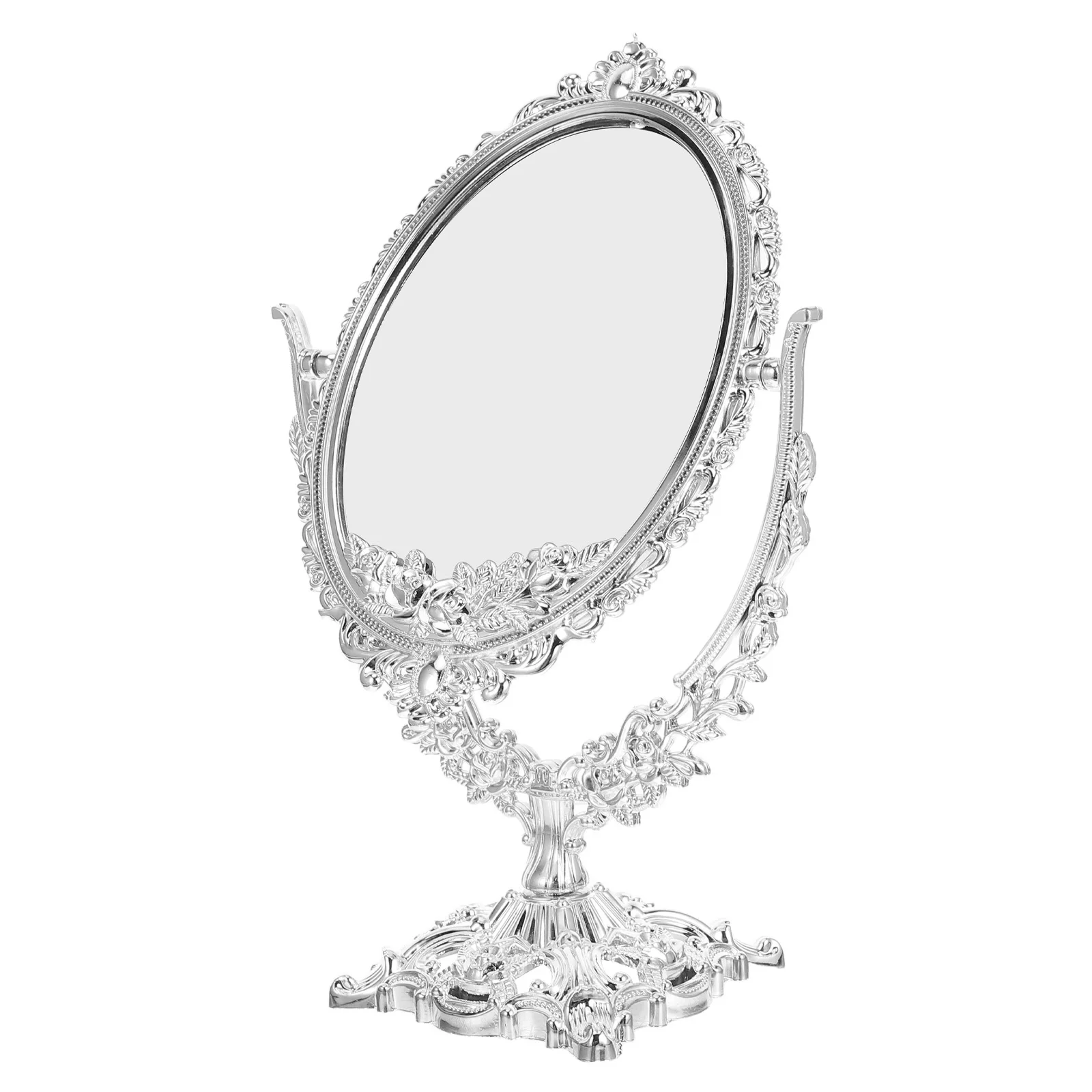 Oval Vintage Standing Mirror with Swivel Base Dual Side for Makeup Precision Stable Desktop Mirror for Bedroom Dressing
Oval Vintage Standing Mirror with Swivel Base Dual Side for Makeup Precision Stable Desktop Mirror for Bedroom Dressing