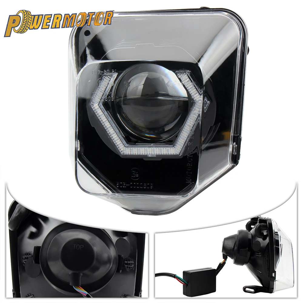 Светодиодная фара для мотоцикла «Ангельские глазки» с управлением через приложение Bluetooth для Husqvarna FC TC TE FE 125 250 300 701, мотокросс, эндуро, грязевой велосипед
Светодиодная фара для мотоцикла «Ангельские глазки» с управлением через приложение Bluetooth для Husqvarna FC TC TE FE 125 250 300 701, мотокросс, эндуро, грязевой велосипед