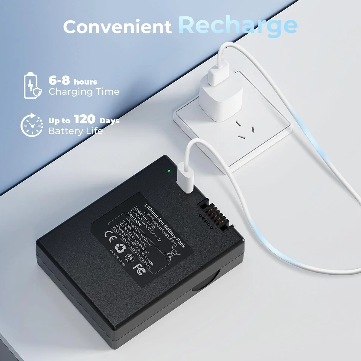 Подходит для литий-ионного аккумулятора eufy Smart Lock. Сменный аккумулятор S330, совместимый с S330, S230 и E330.
Подходит для литий-ионного аккумулятора eufy Smart Lock. Сменный аккумулятор S330, совместимый с S330, S230 и E330.
