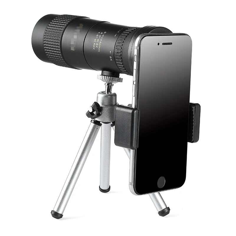 Compact Powerful 8-40X40 Zoom Smartphone Monocular HD Professional High Magnification Waterproof Metal Telescope
Compact Powerful 8-40X40 Zoom Smartphone Monocular HD Professional High Magnification Waterproof Metal Telescope