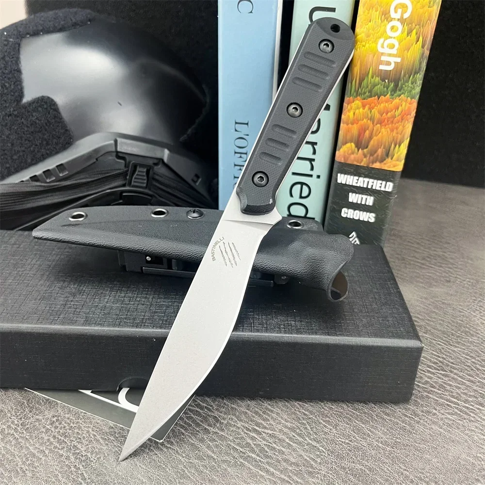 Bastinelli Military Fixed Blade Knife G10 Handle with Kydex Sheath Outdoor Camping Survival Hunting Knives Tactical Tool
Bastinelli Military Fixed Blade Knife G10 Handle with Kydex Sheath Outdoor Camping Survival Hunting Knives Tactical Tool