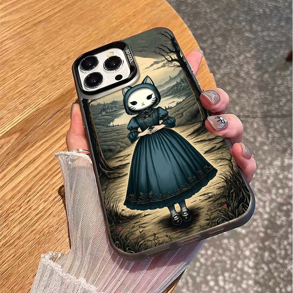 Cartoon Mysterious Catwoman Electroplated Silver IMD Laser Phone Case For iPhone 16 12 13 14 15 Pro Max Plus Color Soft Shell
Cartoon Mysterious Catwoman Electroplated Silver IMD Laser Phone Case For iPhone 16 12 13 14 15 Pro Max Plus Color Soft Shell