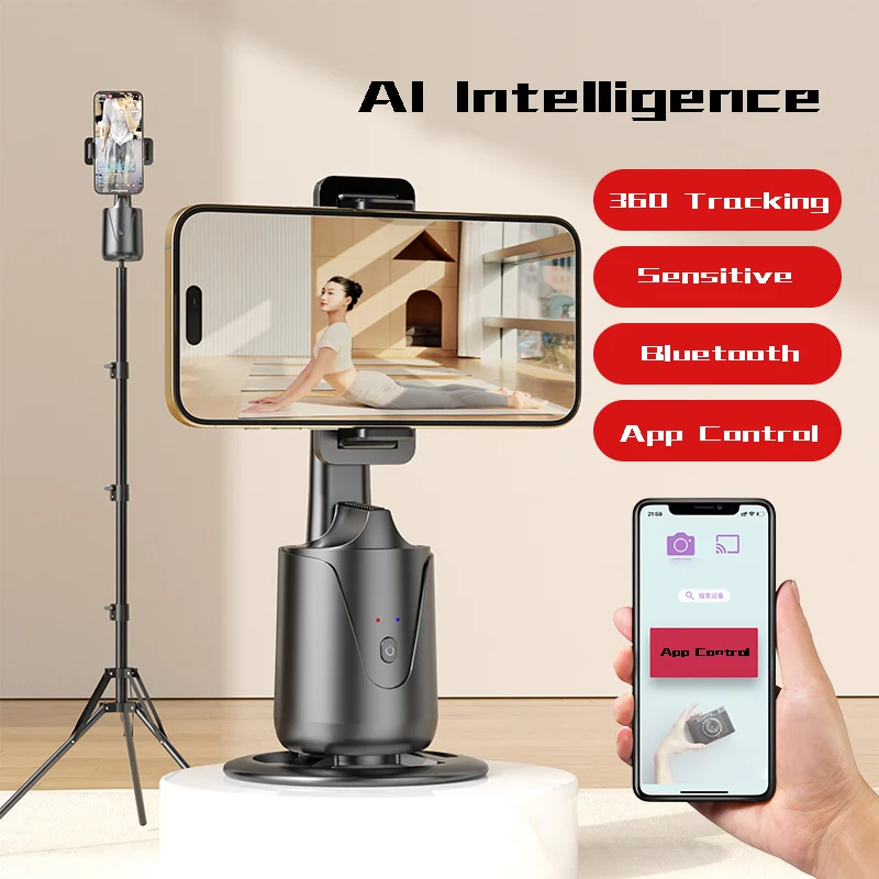 AI Smart Tracking Camera 360° Auto Rotate with Face Tracking, Bluetooth APP Control, Horizontal/Vertical Switch for Live Streami
AI Smart Tracking Camera 360° Auto Rotate with Face Tracking, Bluetooth APP Control, Horizontal/Vertical Switch for Live Streami