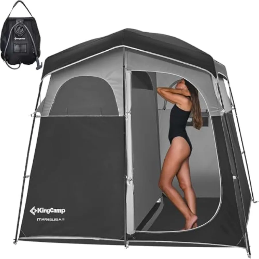 Portable Shower Tent with Shower Bag and Dressing Room for Beach Camping Hiking Outdoor 1/2 Room Privacy Tent in Black Lightwei
Portable Shower Tent with Shower Bag and Dressing Room for Beach Camping Hiking Outdoor 1/2 Room Privacy Tent in Black Lightwei