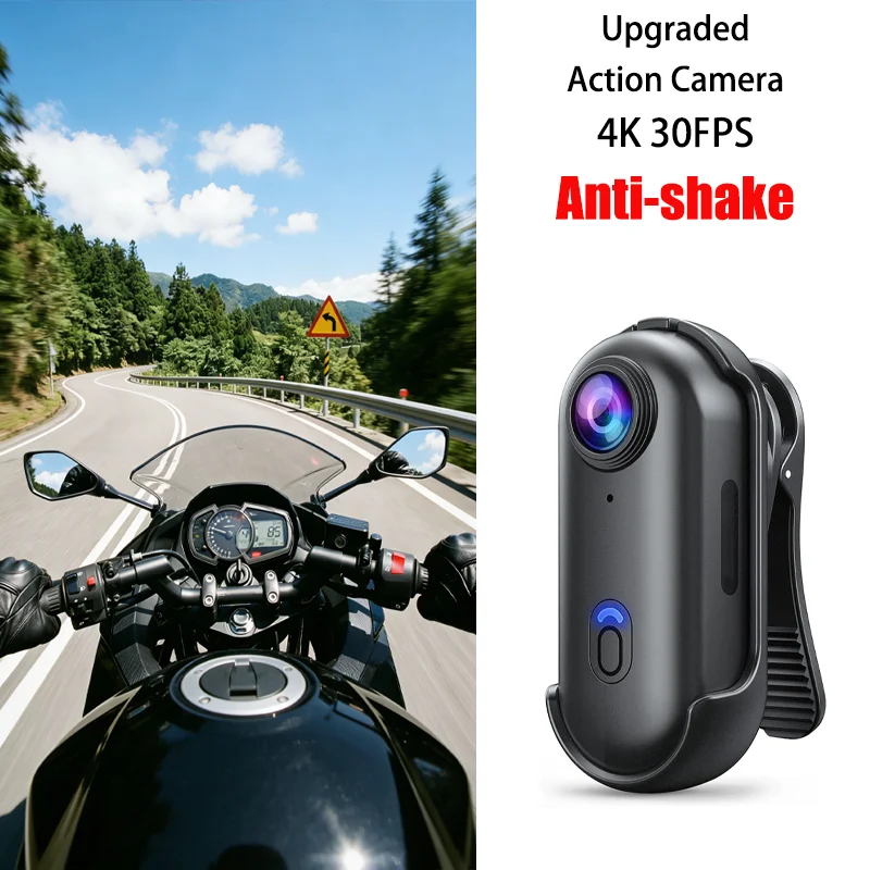 4K Anti Shake Action Camera EIS Waterproof WiFi POV Pocket Camera Sports Vlog Motorcycle Bike Helmet Outdoor Adventure Recording
4K Anti Shake Action Camera EIS Waterproof WiFi POV Pocket Camera Sports Vlog Motorcycle Bike Helmet Outdoor Adventure Recording