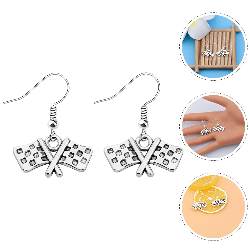 Racing Flag Earrings Decorative Race Day Charm Jewelry Chic Stylish Lightweight Comfortable Safe Material
Racing Flag Earrings Decorative Race Day Charm Jewelry Chic Stylish Lightweight Comfortable Safe Material