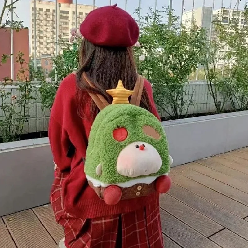 2024 Cute Children's Fun Japanese Christmas Green Apple Tree Backpack Cute Cartoon Plush Girl Doll Outward School Bag For Gift
2024 Cute Children's Fun Japanese Christmas Green Apple Tree Backpack Cute Cartoon Plush Girl Doll Outward School Bag For Gift