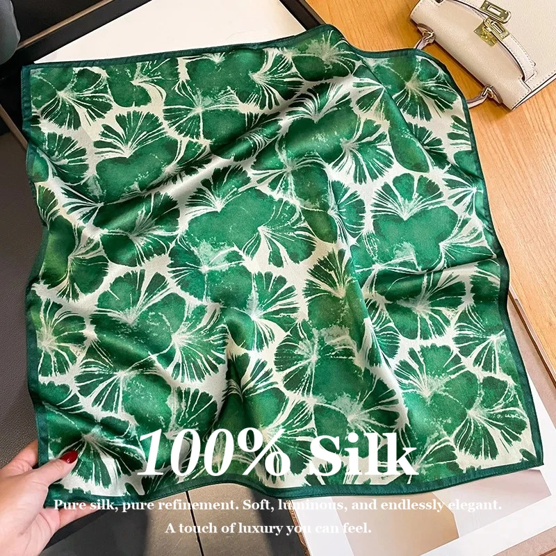 Fashion 100% Real Silk Scarf Women 53cm Square Neck Scarf Print Hair Scarf Bandana Foulard Headscarf Shawl Wrap for Lady Hijab
Fashion 100% Real Silk Scarf Women 53cm Square Neck Scarf Print Hair Scarf Bandana Foulard Headscarf Shawl Wrap for Lady Hijab