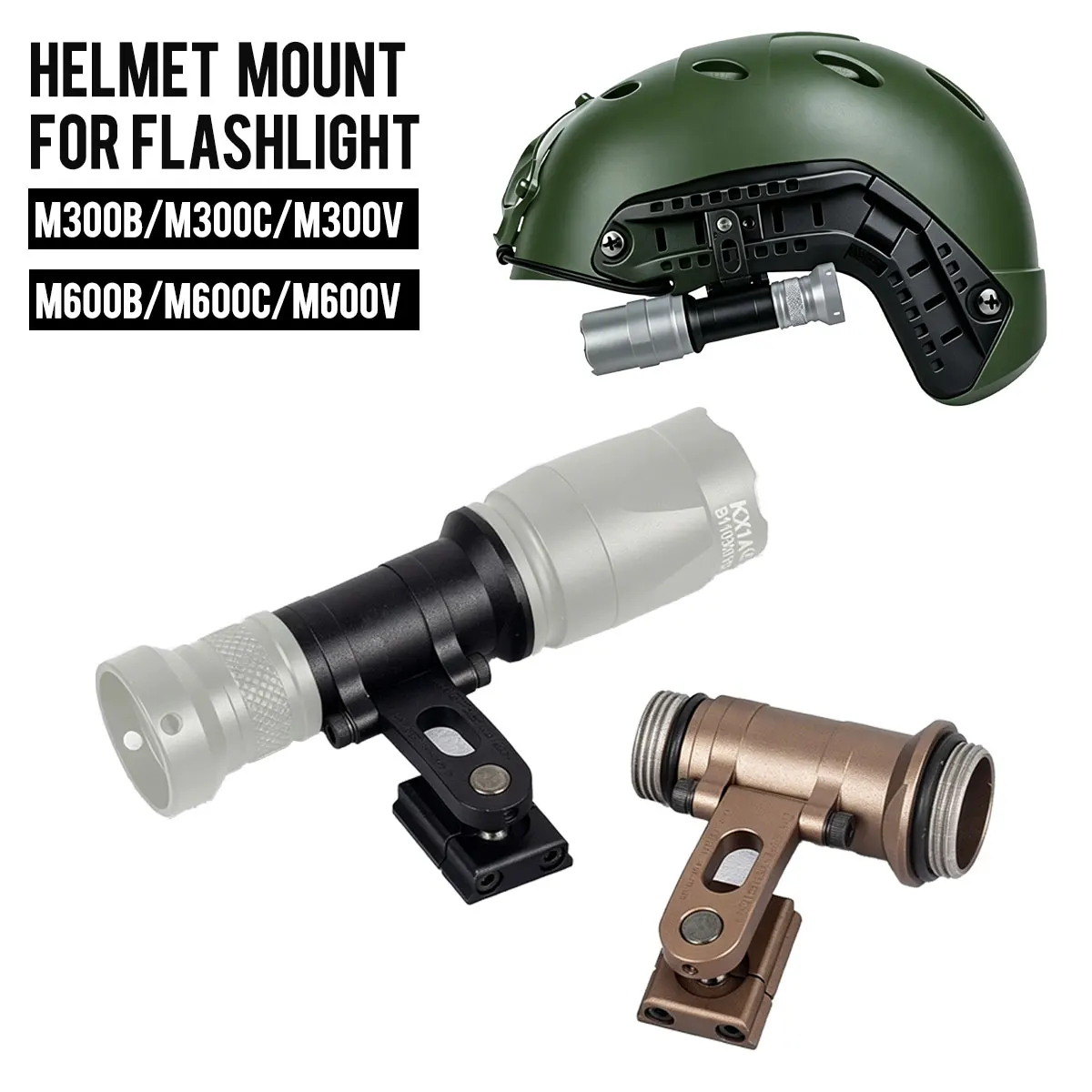 SureFire Tactical M300 M300B M300C Light Picatinny ARC Compatible Flashlight Helmet Mount MICH2000 Fast Button Side Guide Rail
SureFire Tactical M300 M300B M300C Light Picatinny ARC Compatible Flashlight Helmet Mount MICH2000 Fast Button Side Guide Rail