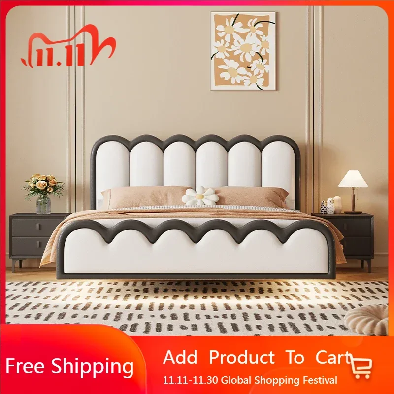 Simple Modern Bed Headboards Platform Space Saving Beauty Air Bed Double Design Nordic European Wood Muebles Hotel Furniture
Simple Modern Bed Headboards Platform Space Saving Beauty Air Bed Double Design Nordic European Wood Muebles Hotel Furniture