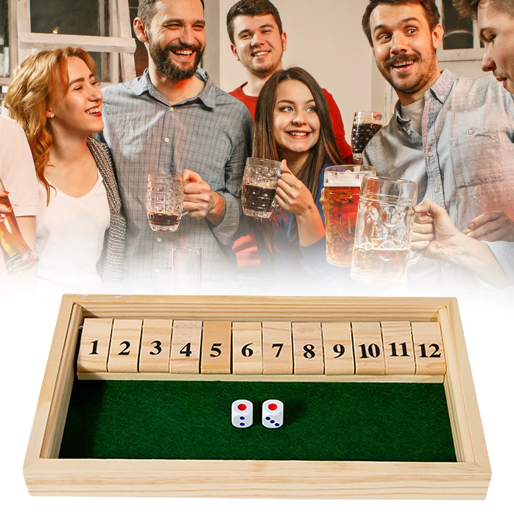 Wooden Shut The Box Game with 12 Numbers Shut The Box Board Game 2 Players and Up Family Travel Toy Tabletop Game
Wooden Shut The Box Game with 12 Numbers Shut The Box Board Game 2 Players and Up Family Travel Toy Tabletop Game