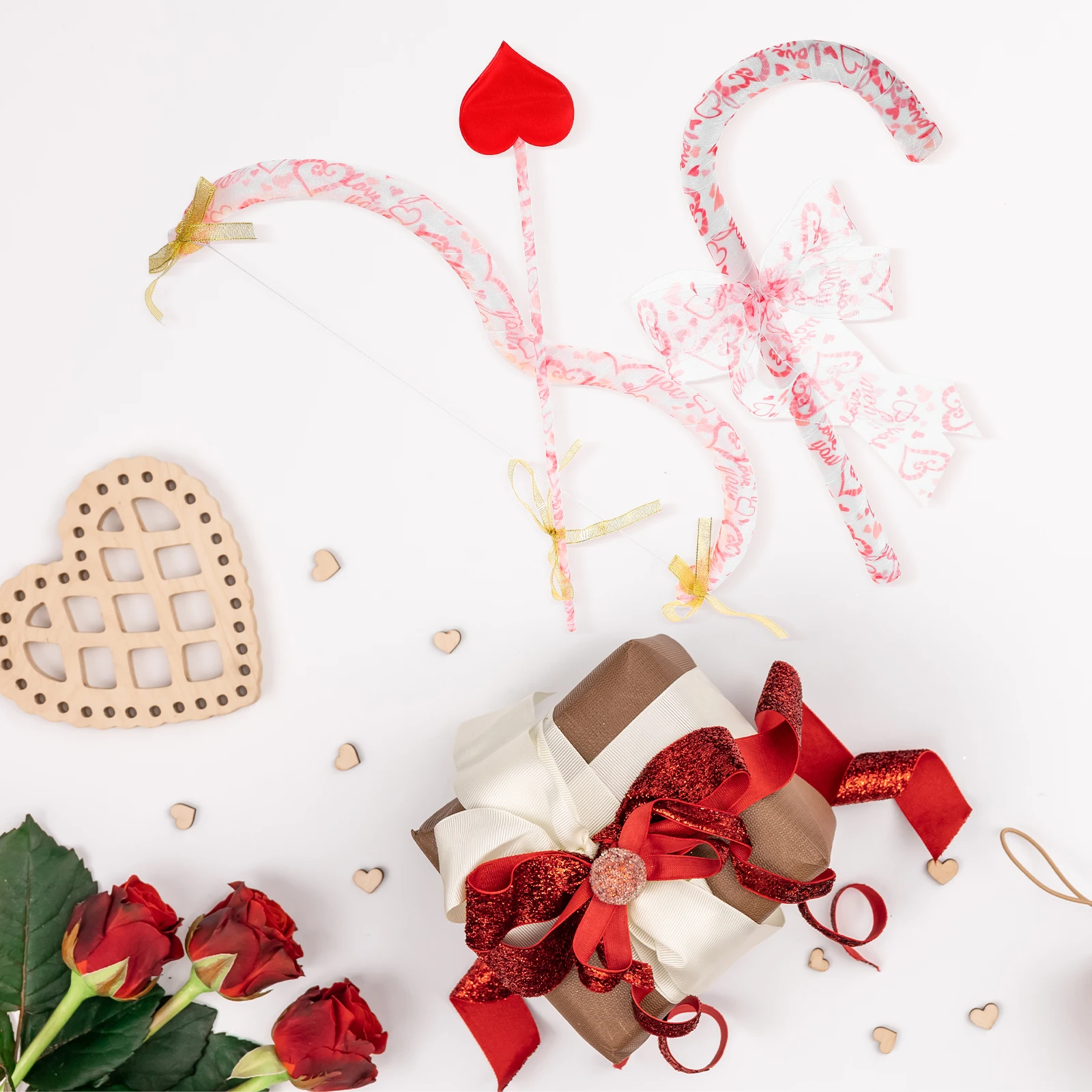 Cupid Bow Arrow Props for Women Halloween Costume Valentine Accessories Mini Bow Set with Pink Foam Cane Wing Supply Kit
Cupid Bow Arrow Props for Women Halloween Costume Valentine Accessories Mini Bow Set with Pink Foam Cane Wing Supply Kit