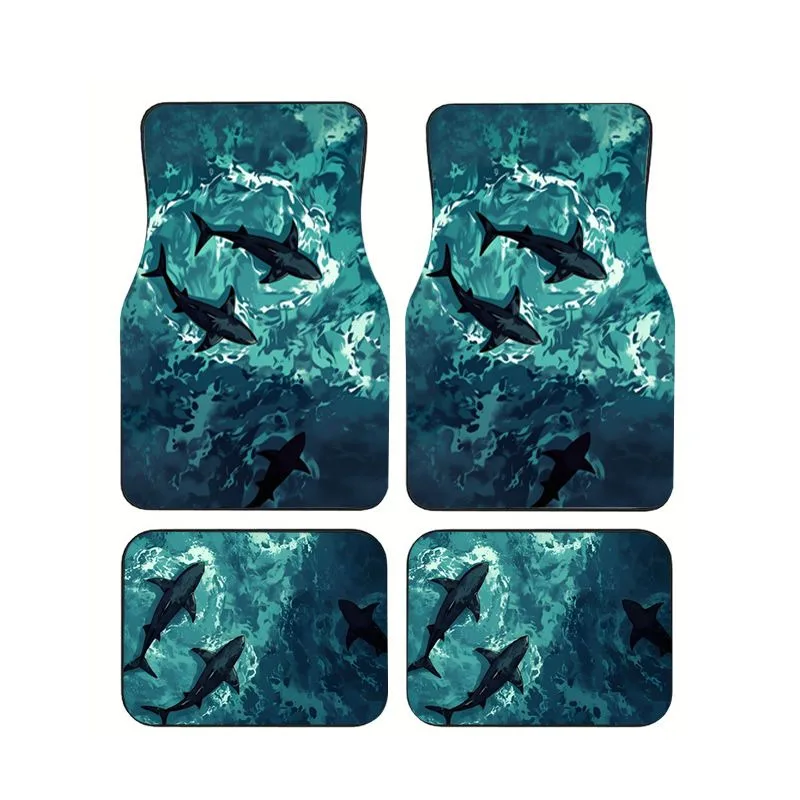 Ocean Shark Car Floor Mats 4pcs Universal Non-slip Auto Foot Mats Durable Front Rear Protector Rugs Set For Interior Accessories
Ocean Shark Car Floor Mats 4pcs Universal Non-slip Auto Foot Mats Durable Front Rear Protector Rugs Set For Interior Accessories
