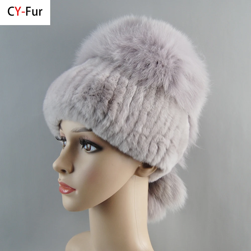 Women Winter Quality Real Rex Rabbit Fur Hat Knitted Natural Fox Fur Hats Lady Luxury Warm Real Rex Rabbit Fur Top Fox Fur Caps
Women Winter Quality Real Rex Rabbit Fur Hat Knitted Natural Fox Fur Hats Lady Luxury Warm Real Rex Rabbit Fur Top Fox Fur Caps