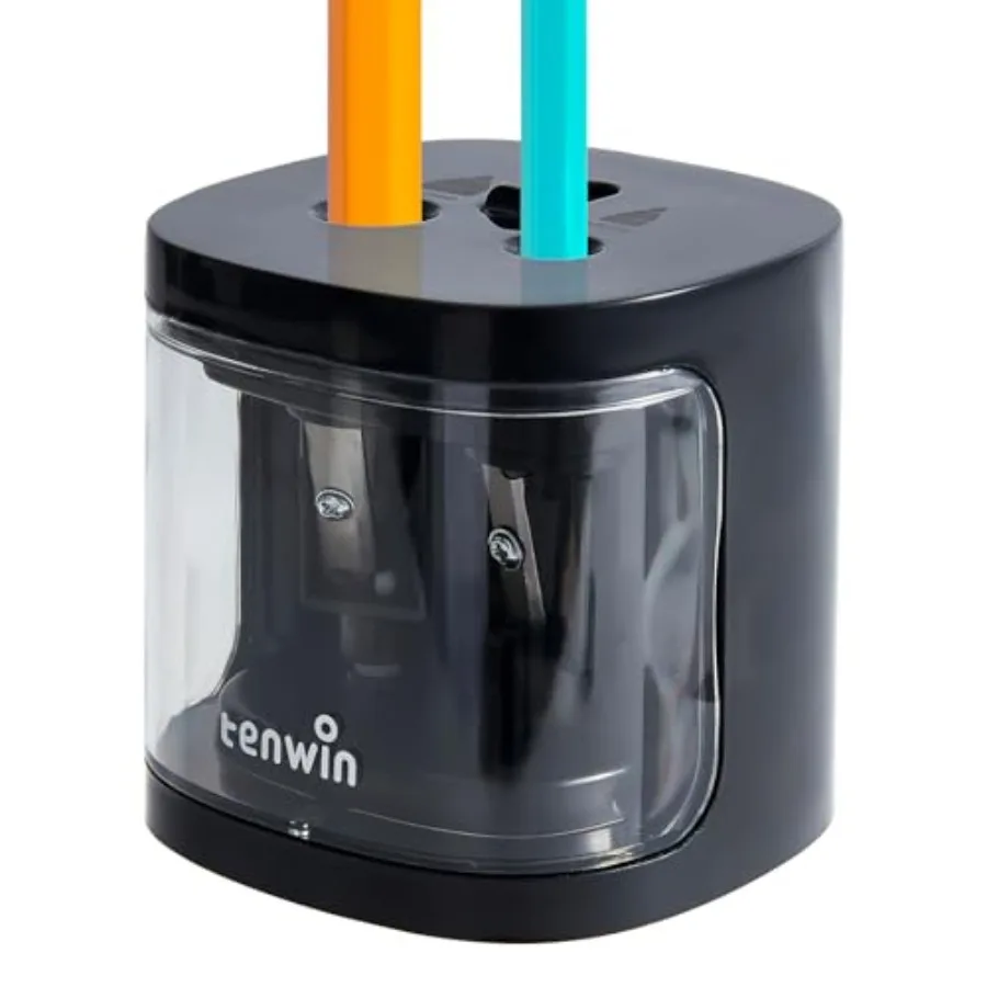 Electric Pencil Sharpener, Dual Hole Pencil Sharpeners Battery Powered, SmallandPortable, Fit for 6-12mm No.2/Colored Pencils,,
Electric Pencil Sharpener, Dual Hole Pencil Sharpeners Battery Powered, SmallandPortable, Fit for 6-12mm No.2/Colored Pencils,,