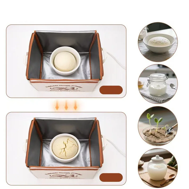 Folding Bread Proofing Box 3-Sided Heating Dough Proofer with 50-113°F Temperature Control Timer for Sourdough Pizza Yogurt
Folding Bread Proofing Box 3-Sided Heating Dough Proofer with 50-113°F Temperature Control Timer for Sourdough Pizza Yogurt