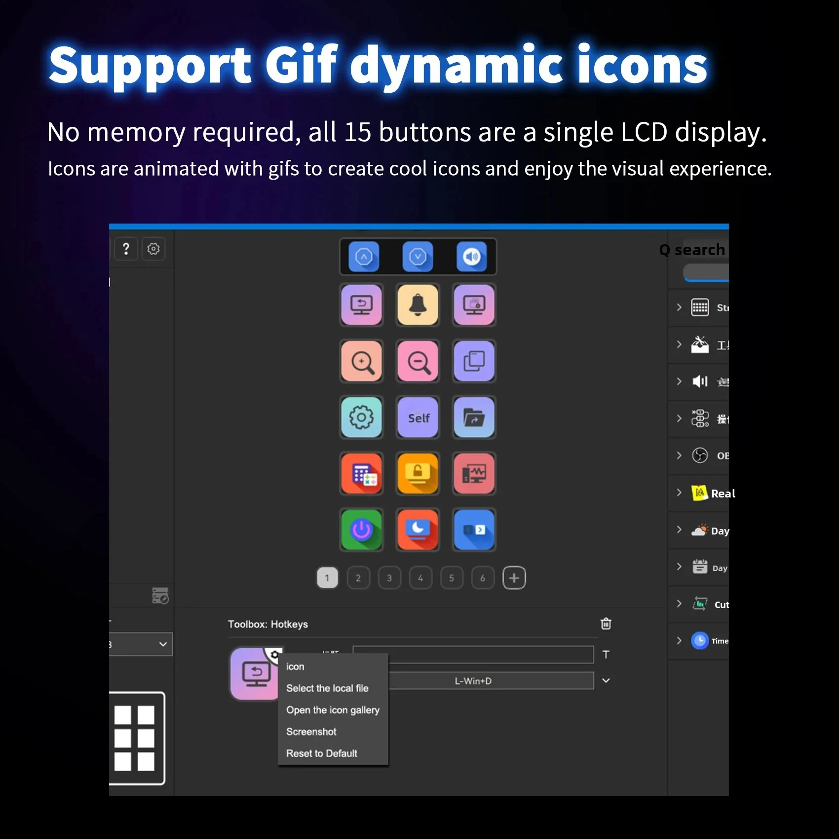 Мини-клавиатура Mirabox N1 StreamDeck, 15 клавиш, визуальный ЖК-кнопка, контроллер для создания живого содержания, клавиатура Stream Deck, индивидуальные подарки для ПК
Мини-клавиатура Mirabox N1 StreamDeck, 15 клавиш, визуальный ЖК-кнопка, контроллер для создания живого содержания, клавиатура Stream Deck, индивидуальные подарки для ПК