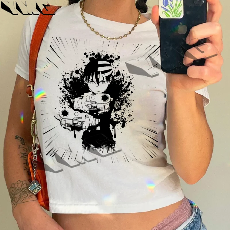 Y2K Summer 90S Hip Hop Collar T-shirt Manga Japanese Anime Printed T-shirt Street Short Top Casual Round Neck T-shirt EMO girl
Y2K Summer 90S Hip Hop Collar T-shirt Manga Japanese Anime Printed T-shirt Street Short Top Casual Round Neck T-shirt EMO girl