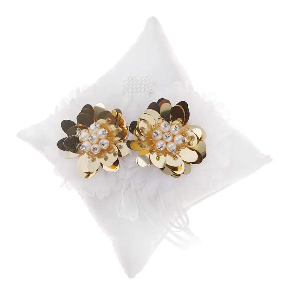 Ring Pillow for Wedding Bride Flowers Decorative Square Shaped Compact Soft Comfortable Ceremony Engagement Activities
Ring Pillow for Wedding Bride Flowers Decorative Square Shaped Compact Soft Comfortable Ceremony Engagement Activities