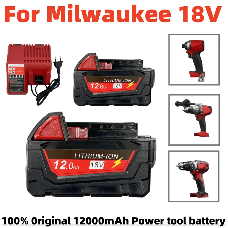 Сменный аккумулятор для Milwaukee 18 В для Milwaukee M18 B5 XC, литий-ионный аккумулятор для электроинструмента 48-11-1815 48-11-1850 2604-22 2604-20 
Сменный аккумулятор для Milwaukee 18 В для Milwaukee M18 B5 XC, литий-ионный аккумулятор для электроинструмента 48-11-1815 48-11-1850 2604-22 2604-20