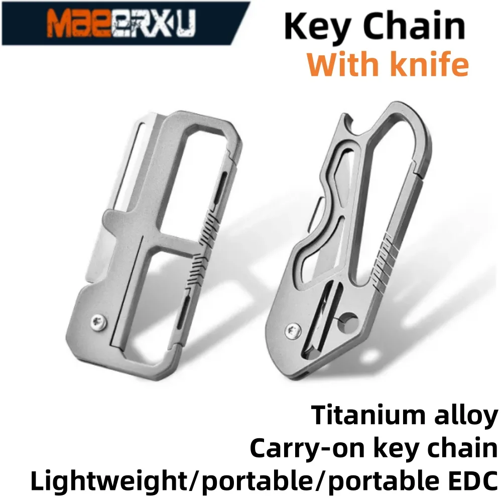 Maeerxu Titanium Alloy Portable Keychain Folding Knife EDC Outdoor Camping Self-defense Keychain Knife Hiking Gift Opener
Maeerxu Titanium Alloy Portable Keychain Folding Knife EDC Outdoor Camping Self-defense Keychain Knife Hiking Gift Opener