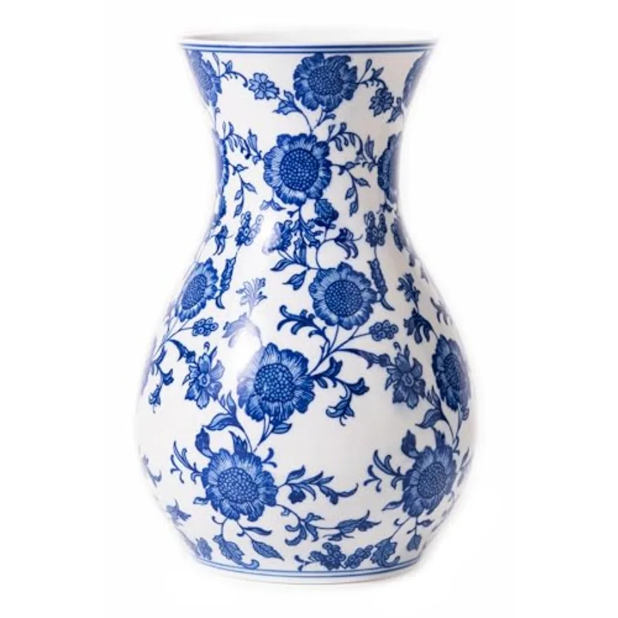 Blue and White Vase, Blue Sunflower Pattern Vase, Chinoiserie Vase, Blue and White Ginger Jar Vase for Home Decor, Flower Vase,
Blue and White Vase, Blue Sunflower Pattern Vase, Chinoiserie Vase, Blue and White Ginger Jar Vase for Home Decor, Flower Vase,