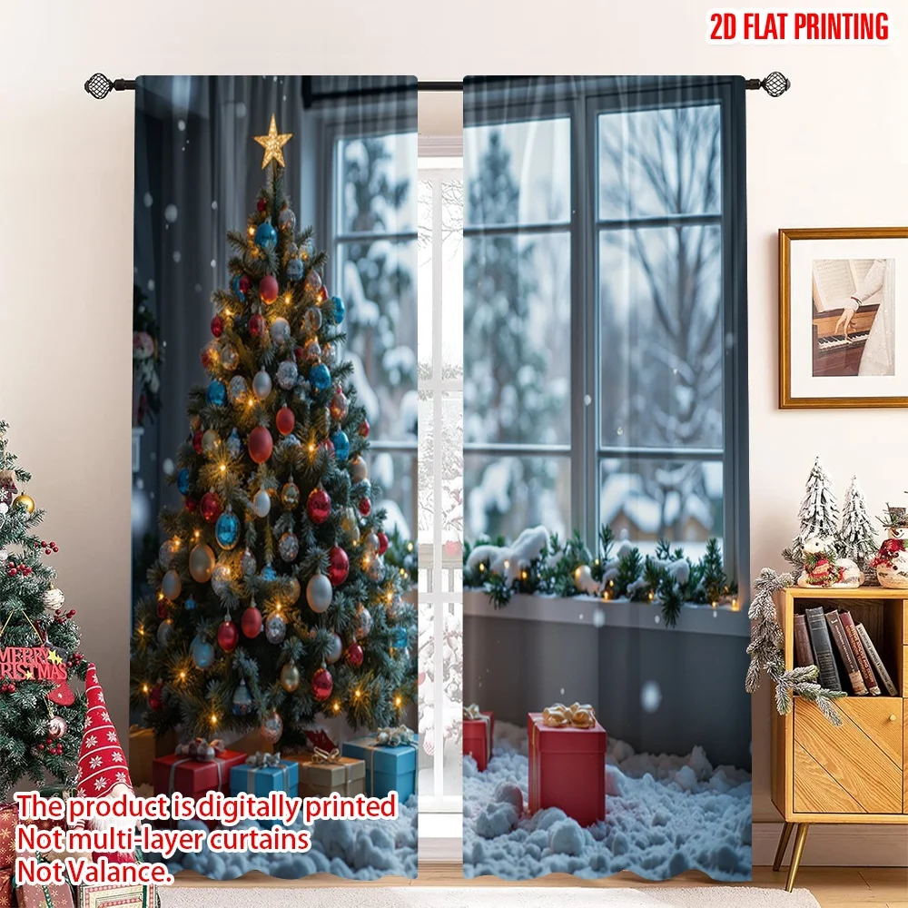 2pcs 2D flat printing Merry Christmas Popular Window Drapes Christmas Tree Gifts Snow_a 100% Polyester Without Electricity 0 Use
2pcs 2D flat printing Merry Christmas Popular Window Drapes Christmas Tree Gifts Snow_a 100% Polyester Without Electricity 0 Use