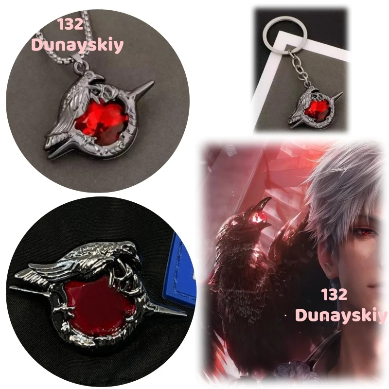 Game Love And Deepspace Sylus Cosplay Accessories Crow Badge Red Gem Necklace Alloy Lapel Pins For Backpack Decor
Game Love And Deepspace Sylus Cosplay Accessories Crow Badge Red Gem Necklace Alloy Lapel Pins For Backpack Decor
