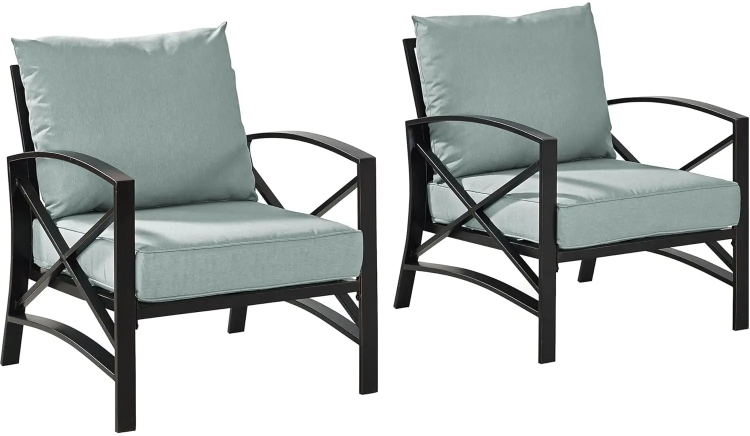 Kaplan 2-Piece Outdoor Chair Set, Patio Chairs for Conversation, Porch, Deck, Balcony, Oiled Bronze with Mist, Customized
Kaplan 2-Piece Outdoor Chair Set, Patio Chairs for Conversation, Porch, Deck, Balcony, Oiled Bronze with Mist, Customized