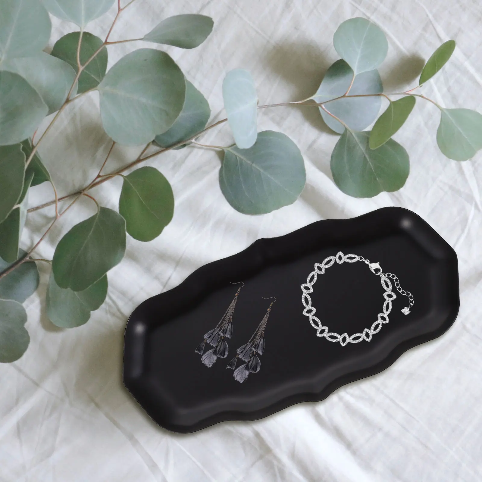 Metal Tray Ring Dish Desktop Jewelry Holder Decorative Tray Metal ganizer Earring Plate 430 Stainless Steel Long Lasting
Metal Tray Ring Dish Desktop Jewelry Holder Decorative Tray Metal ganizer Earring Plate 430 Stainless Steel Long Lasting