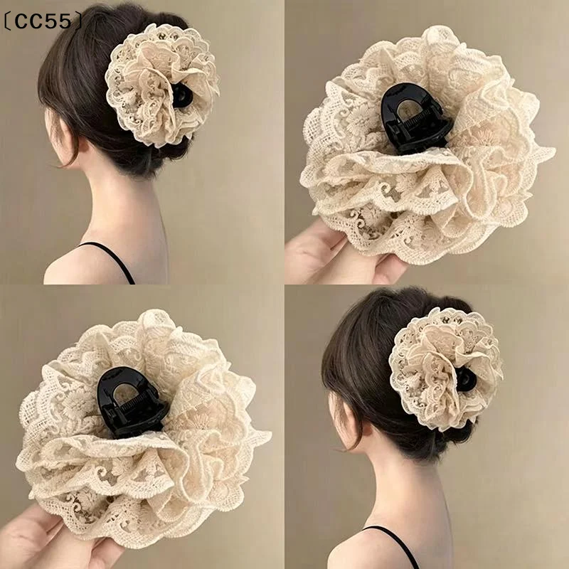 Lace Hair Claw Clip Women Girl Flower Hair Claws Chic Barrettes Claw Hairpins Hair Accessories Women Ponytail Holder〔CC55〕
Lace Hair Claw Clip Women Girl Flower Hair Claws Chic Barrettes Claw Hairpins Hair Accessories Women Ponytail Holder〔CC55〕