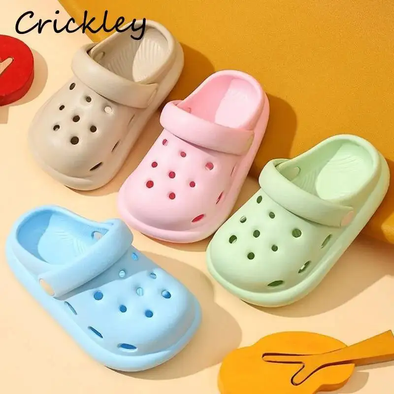 Summer Solid BabyBoys Girls Slippers EVA Waterproof Clogs Shoes For Children Outdoor Barefoot Soft Toddler Kids Beach Slippers
Summer Solid BabyBoys Girls Slippers EVA Waterproof Clogs Shoes For Children Outdoor Barefoot Soft Toddler Kids Beach Slippers