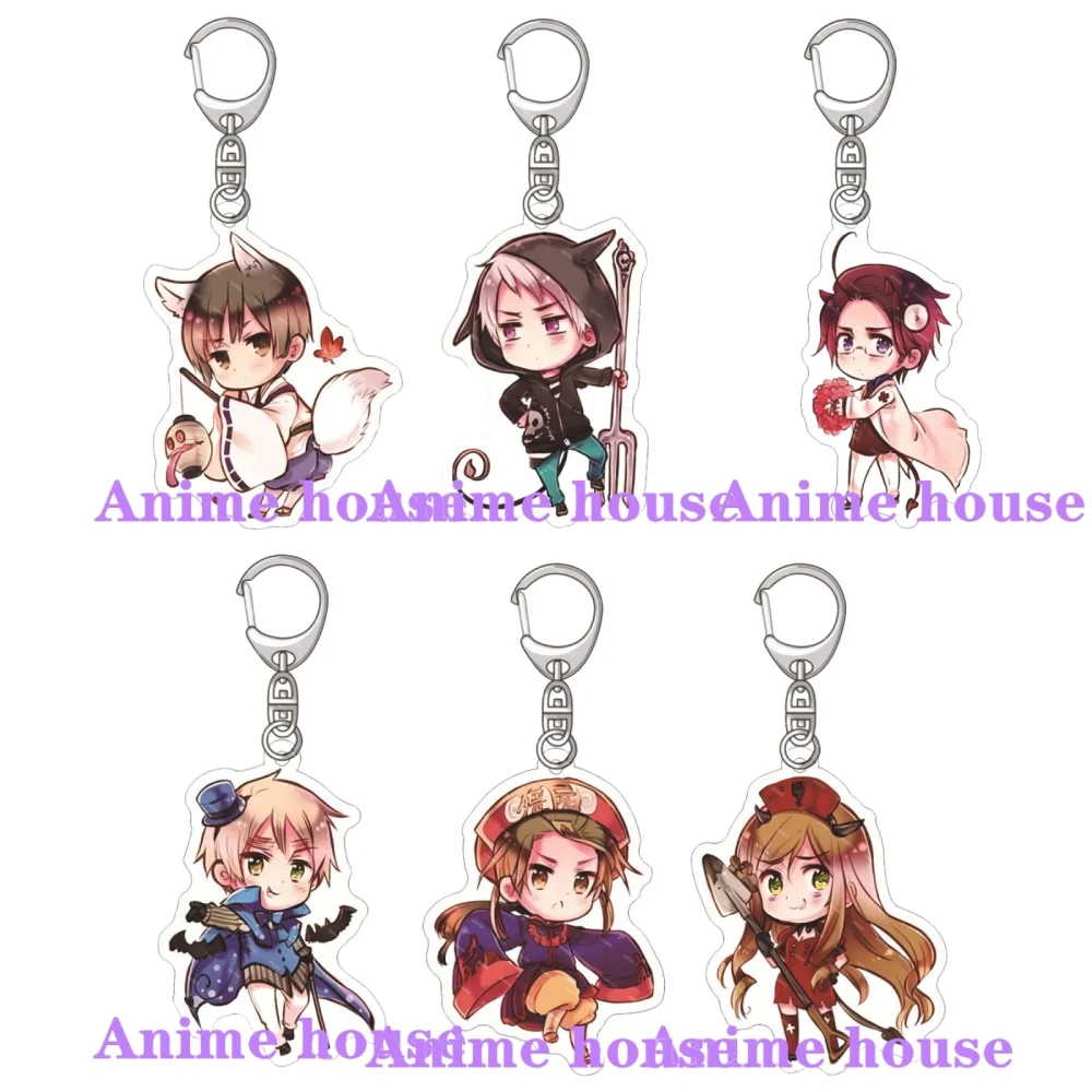 Loen Anime Peripheral Store GAME Hetalia Axis Powers Q Edition HD Figure AcrylicKeychain Pendant Decor Fans Charm Gifts About6cm
Loen Anime Peripheral Store GAME Hetalia Axis Powers Q Edition HD Figure AcrylicKeychain Pendant Decor Fans Charm Gifts About6cm