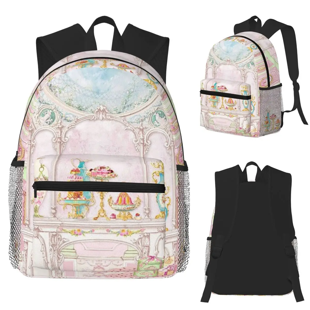 French Patisserie Marie Antoinette Pink Cake Shop Diorama Student Backpack School Bag Daypack for Men Women Bookbag Shoulder Bag
French Patisserie Marie Antoinette Pink Cake Shop Diorama Student Backpack School Bag Daypack for Men Women Bookbag Shoulder Bag