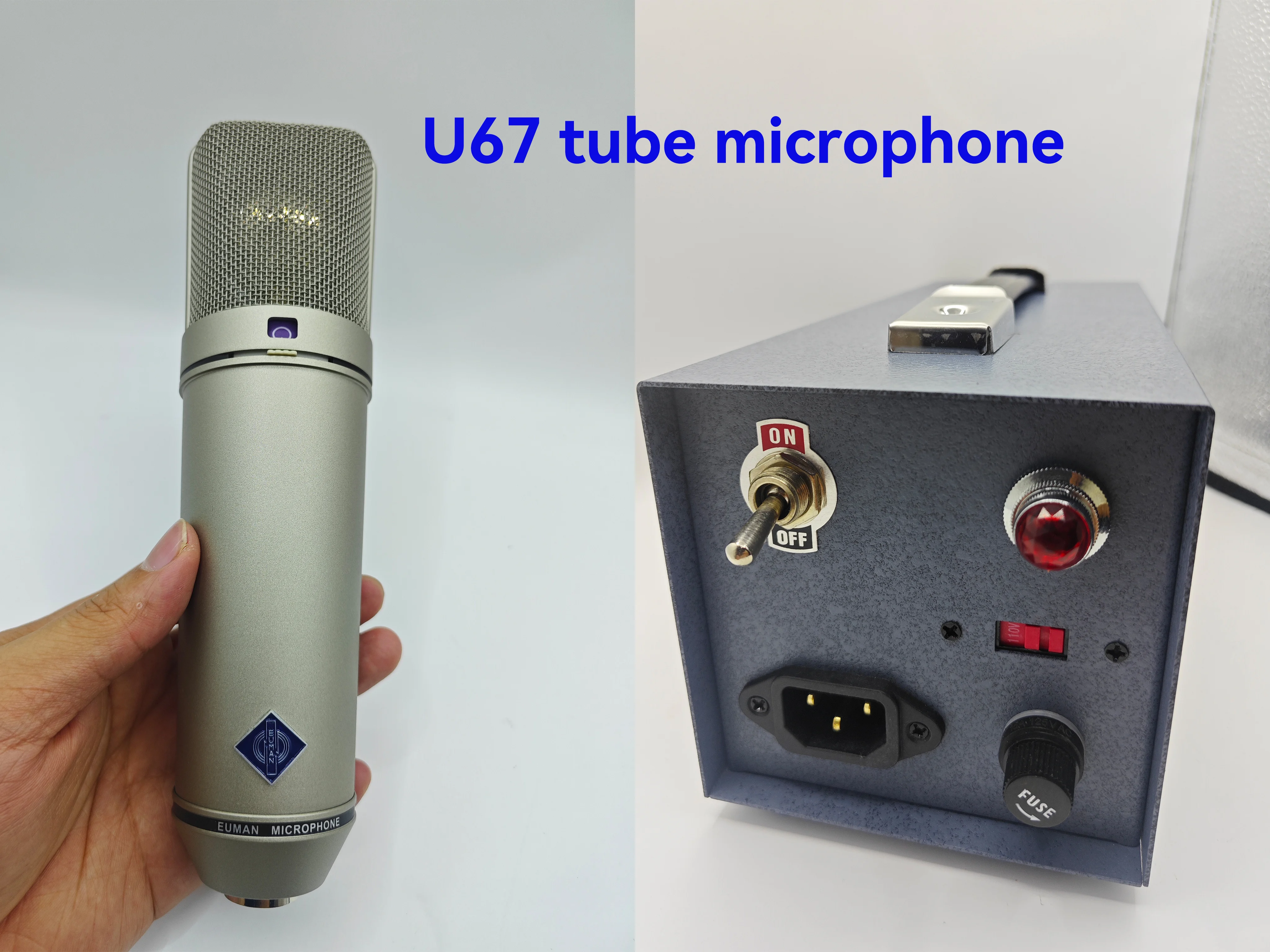 High-quality custom-made U67 Tube microphone. Three polarization modes, suitable for professional recording studios
High-quality custom-made U67 Tube microphone. Three polarization modes, suitable for professional recording studios