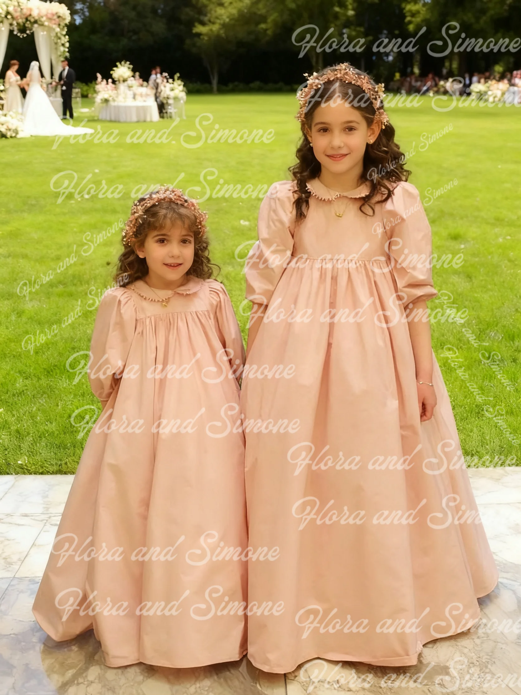 Customized pink Puffy skirt High waist Medium sleeves Flower Girl Dress for Wedding Ceremonies First Communion Holiday Celebrat
Customized pink Puffy skirt High waist Medium sleeves Flower Girl Dress for Wedding Ceremonies First Communion Holiday Celebrat