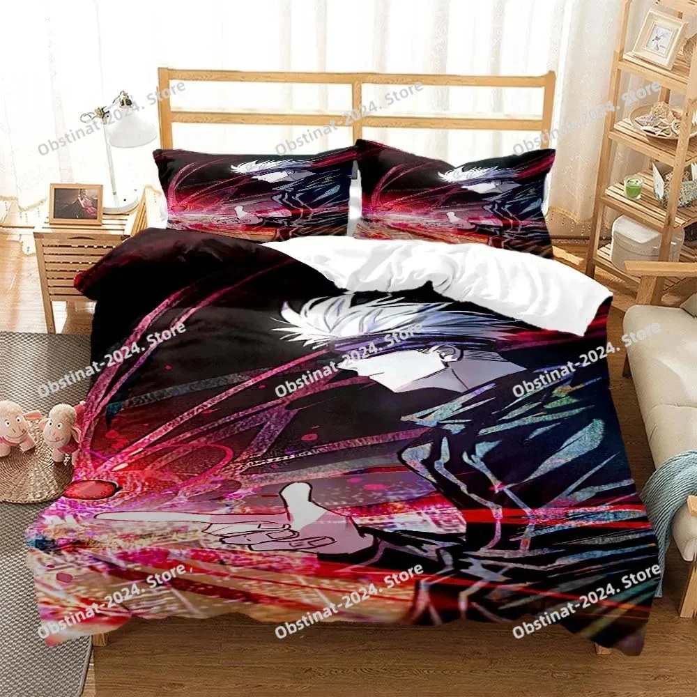 3D Print Anime Jujutsu Kaisen Gojo Satoru Bedding Set Double Twin King Duvet Cover Comforter Pillowcase Boys Girls Adult Bedroom
3D Print Anime Jujutsu Kaisen Gojo Satoru Bedding Set Double Twin King Duvet Cover Comforter Pillowcase Boys Girls Adult Bedroom