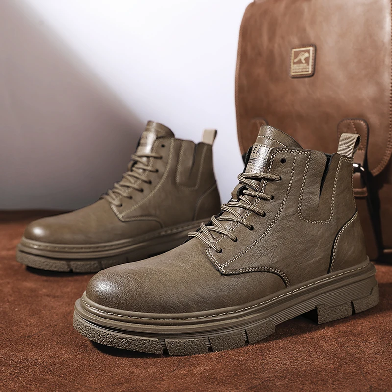 New Men's Shoes: Chelsea Boots for Men, One-Click Slip-On Fashion Boots, Large-Size Reversible Leather Short Boots, Men's Genuin
New Men's Shoes: Chelsea Boots for Men, One-Click Slip-On Fashion Boots, Large-Size Reversible Leather Short Boots, Men's Genuin